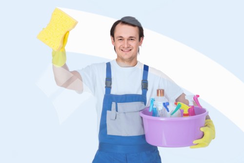 Professional Airbnb cleaning in a modern kitchen