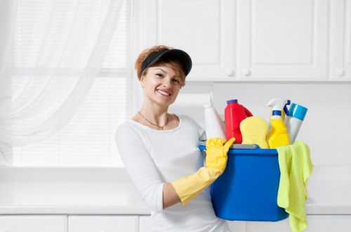 Professional move out cleaning for a kitchen and bathroom