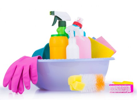 Disinfecting high-touch surfaces in a communal space