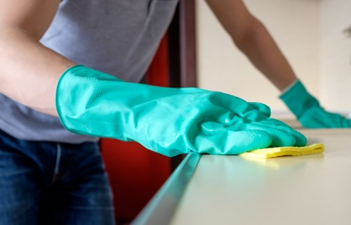 Final inspection after move out cleaning in a home