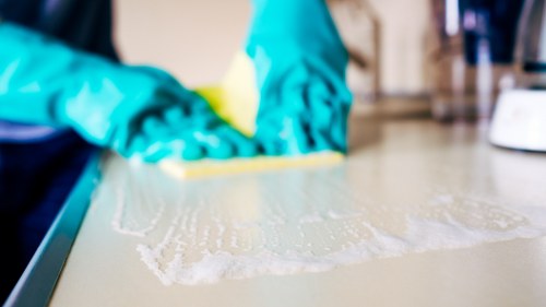 A tidy home interior showing effective domestic cleaning results