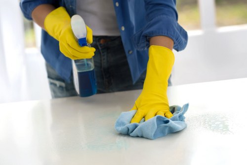 Sanitized workspace showing the benefits of commercial cleaning